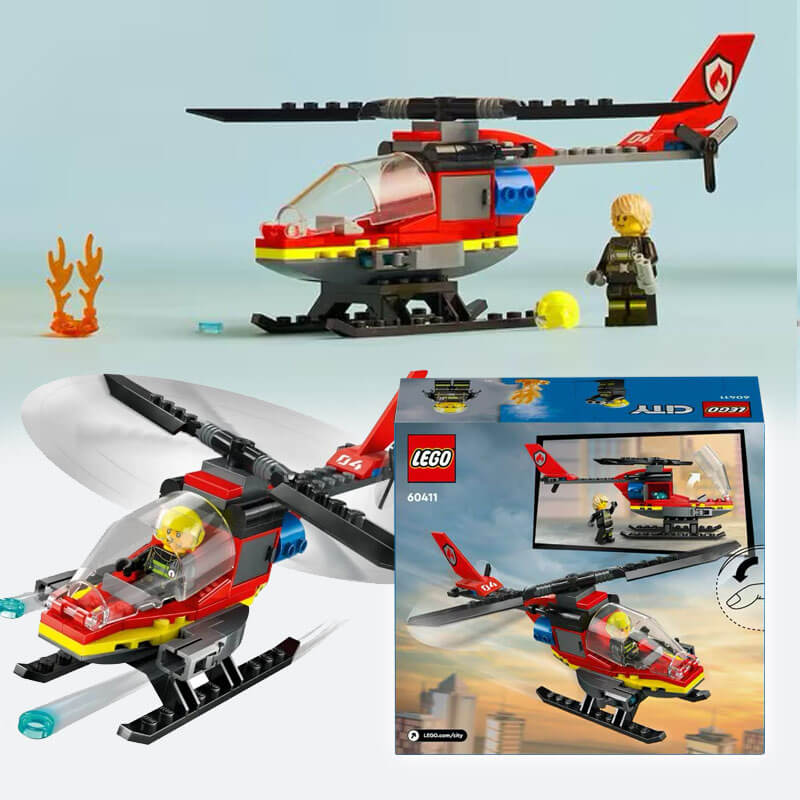 LEGO 60411 CITY FIRE RESCUE HELICOPTER | VDC & BO